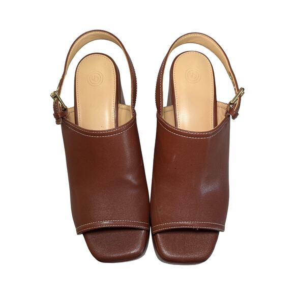 Urban Outfitters Brown Platform Block Heel Sandals Women’s 10M Retro Boho - Picture 7 of 9